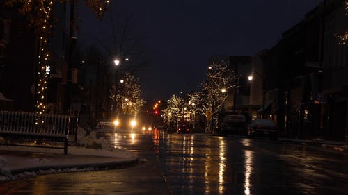 有关圣诞气氛, 城市, 城市的灯光的免费素材视频