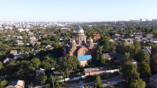 有关东正教教堂, 哈尔科夫, 地平线的免费素材视频