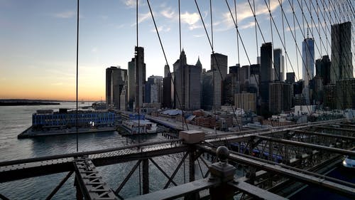 有关城市景观, 布鲁克林大桥, 建筑的免费素材视频
