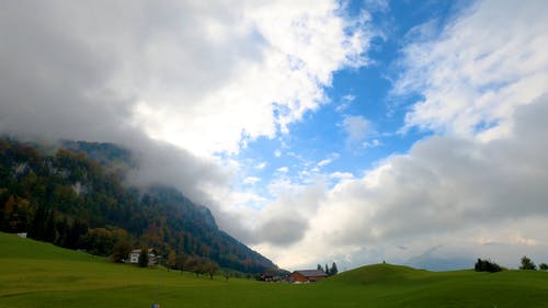 有关天性, 山背景, 戏剧性的天空的免费素材视频