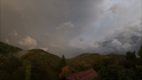 有关多云的, 天空, 漆黑的免费素材视频