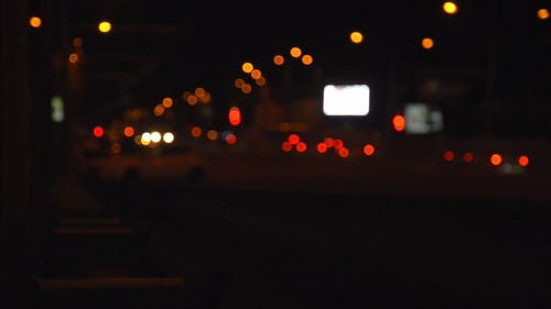 有关散焦, 模糊的, 汽车灯的免费素材视频
