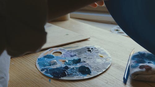 有关创作的, 在家工作, 油漆板的免费素材视频