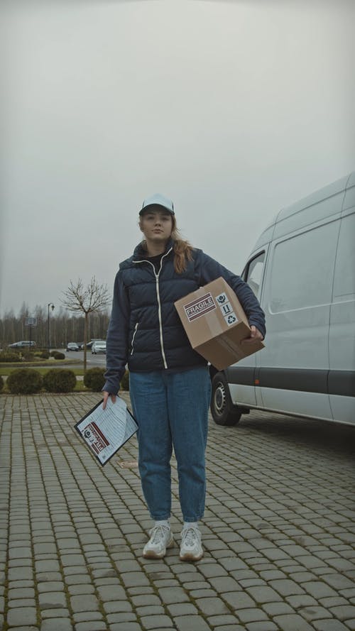 有关信使, 雇员, 垂直视频的免费素材视频