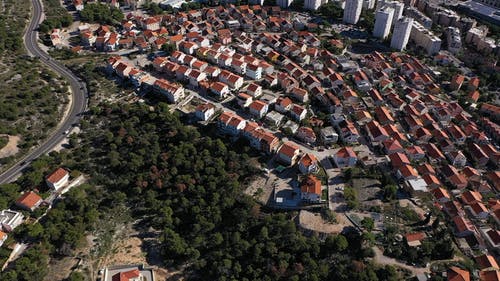 有关丘陵, 交通, 住宅的免费素材视频