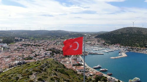 有关伊斯坦堡, 国家, 土耳其国旗的免费素材视频