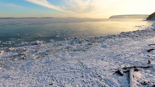 有关冬季, 四轴飞行器, 地平线的免费素材视频