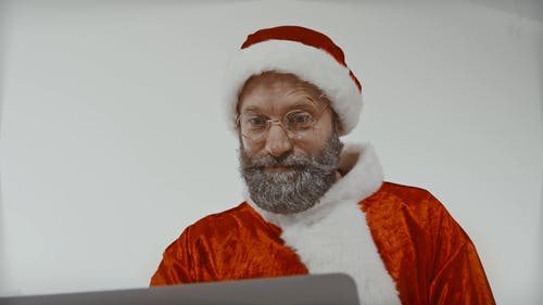 有关圣诞老人衣服, 幸福, 微笑的免费素材视频
