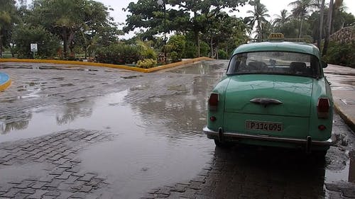 有关下雨天, 古巴, 复古的免费素材视频