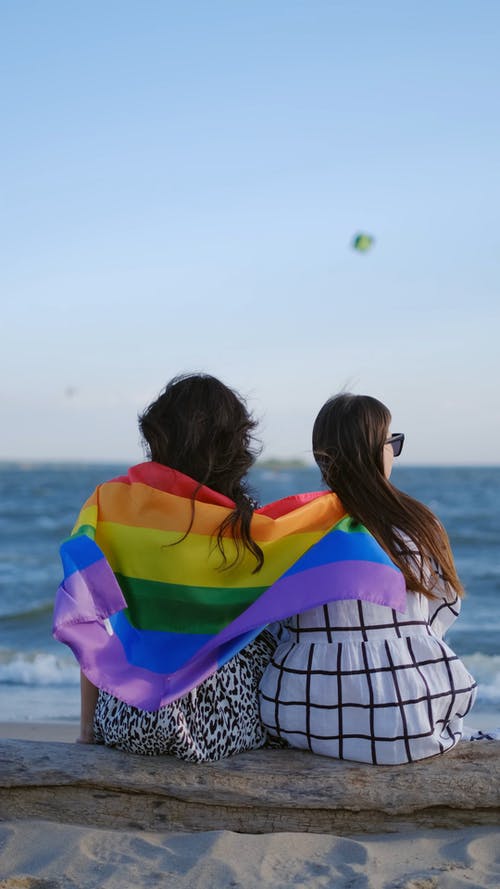 有关lgbt标志, 同性恋骄傲旗, 垂直视频的免费素材视频