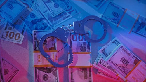 有关手铐, 现金, 肮脏钱的免费素材视频