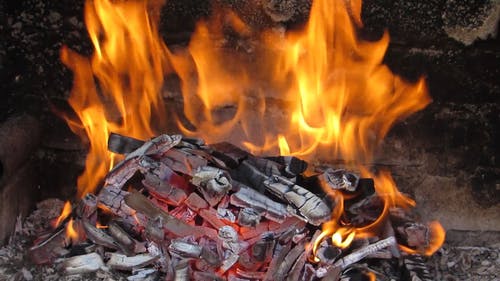 有关壁炉, 木炭, 火的免费素材视频