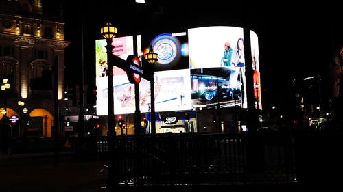 有关led屏幕, 伦敦, 公共的免费素材视频