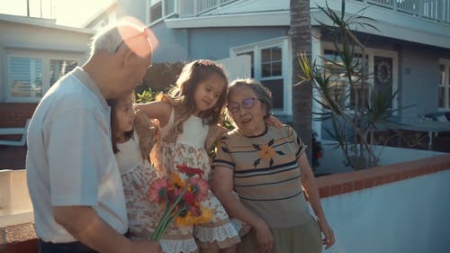 祖父母与孙子女 · 免费素材视频