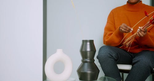 有关乾燥花, 创作的, 北欧花瓶的免费素材视频