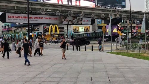 有关交通, 人, 人行道的免费素材视频