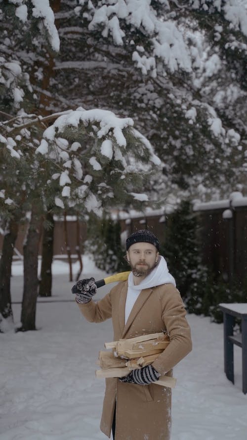 有关下雪, 人, 冬季的免费素材视频