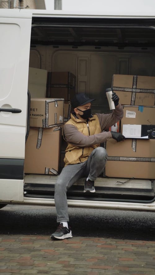 有关交付, 人, 休息的免费素材视频