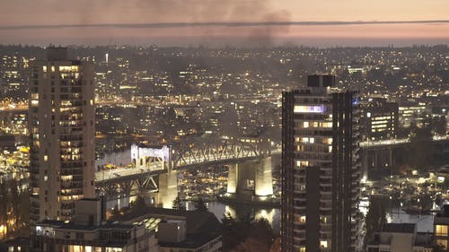 有关city_skyline, 不列颠哥伦比亚省, 傍晚天空的免费素材视频