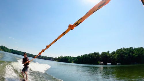 有关wakesurfing, 人, 休闲的免费素材视频