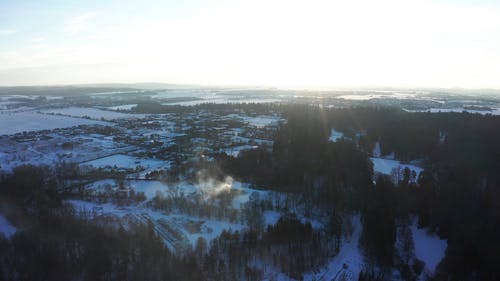 有关下雪的, 冬季, 冬季景观的免费素材视频