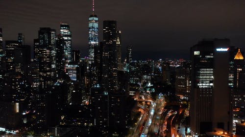 有关城市, 城市之夜, 城市的灯光的免费素材视频