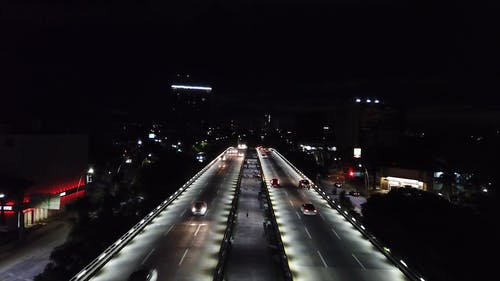 有关夜空, 桥, 机动车的免费素材视频