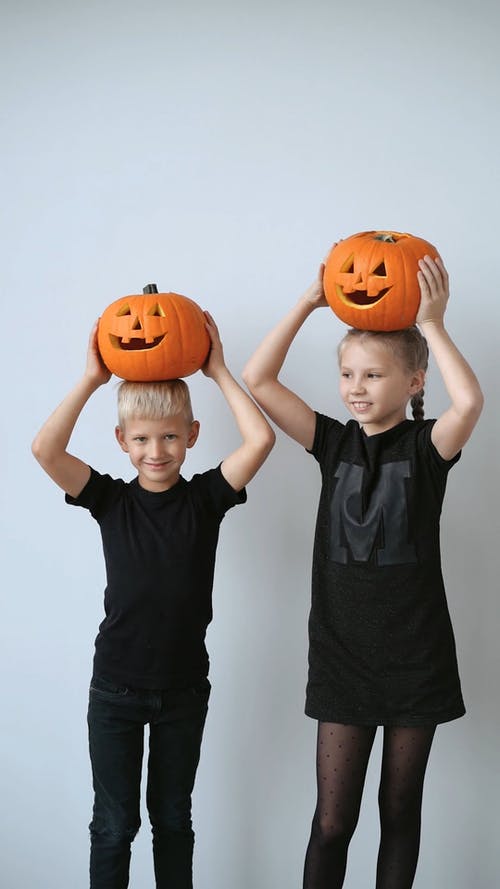 有关假日, 南瓜灯, 垂直视频的免费素材视频