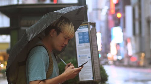 有关3C用品, 下雨, 人的免费素材视频