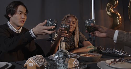 有关乾杯, 圣诞晚会, 庆祝的免费素材视频