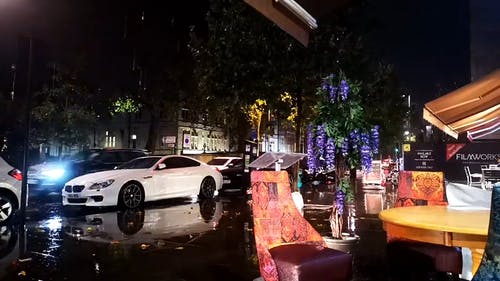 有关下雨, 下雨的夜晚, 交通的免费素材视频