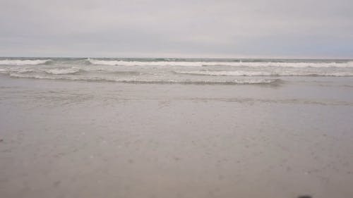 海浪涟漪亲吻岸边 · 免费素材视频