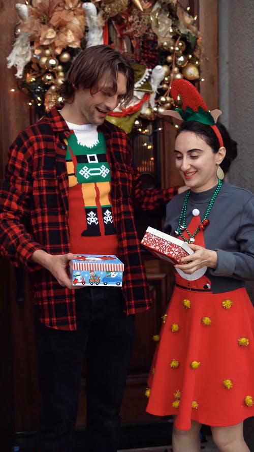 有关丑陋的毛衣, 互动, 亲戚们的免费素材视频