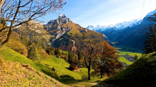 有关天性, 山背景, 山谷的免费素材视频