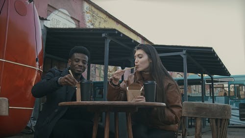 有关一起, 人, 吃的免费素材视频