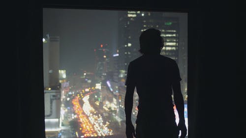 有关人, 剪影, 室内的免费素材视频
