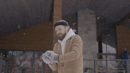 有关下雪, 享受, 人的免费素材视频