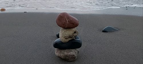 有关冥想, 尚基尔海滩, 岩石的免费素材视频