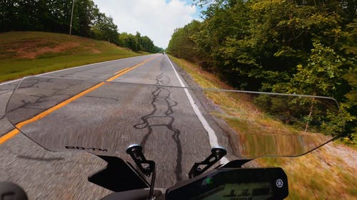 有关快速, 摩托车, 树木的免费素材视频