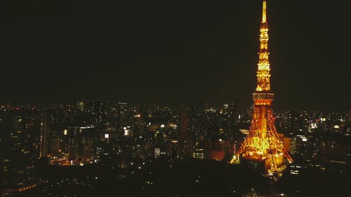有关4k, 上升的镜头, 东京塔的免费素材视频