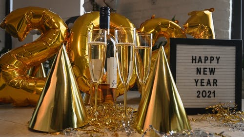 有关新年快乐, 气球, 派对的免费素材视频