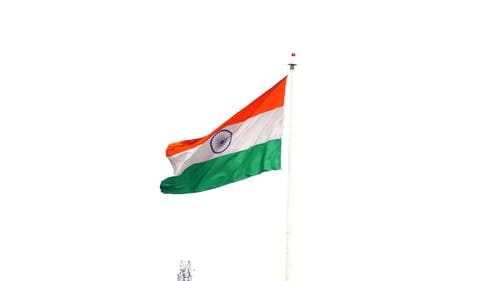 有关印度, 印度国旗, 吹的免费素材视频