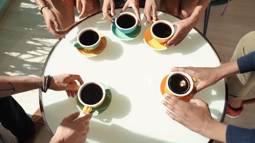 有关一杯咖啡, 友谊, 咖啡厅的免费素材视频
