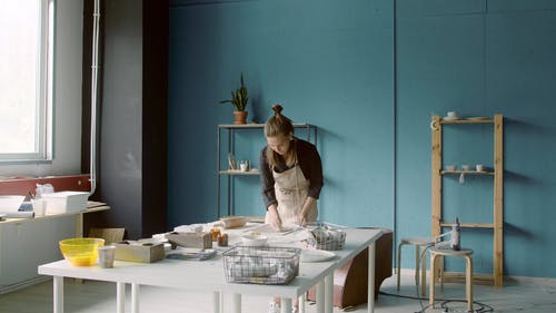 有关制陶工人, 创作的, 室内的免费素材视频