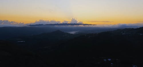 有关傍晚天空, 冷静, 剪影的免费素材视频