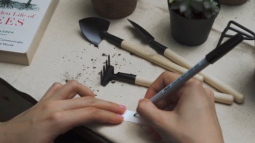 有关人, 原子笔, 园艺叉的免费素材视频