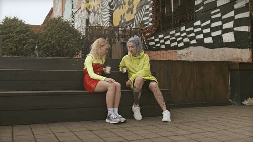 有关公园, 友谊, 咖啡外带的免费素材视频