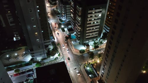 有关十字路口, 城市, 城市之夜的免费素材视频