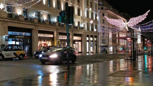有关伦敦市中心, 公车, 圣诞气氛的免费素材视频