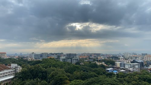 有关城市, 多云的, 天空的免费素材视频